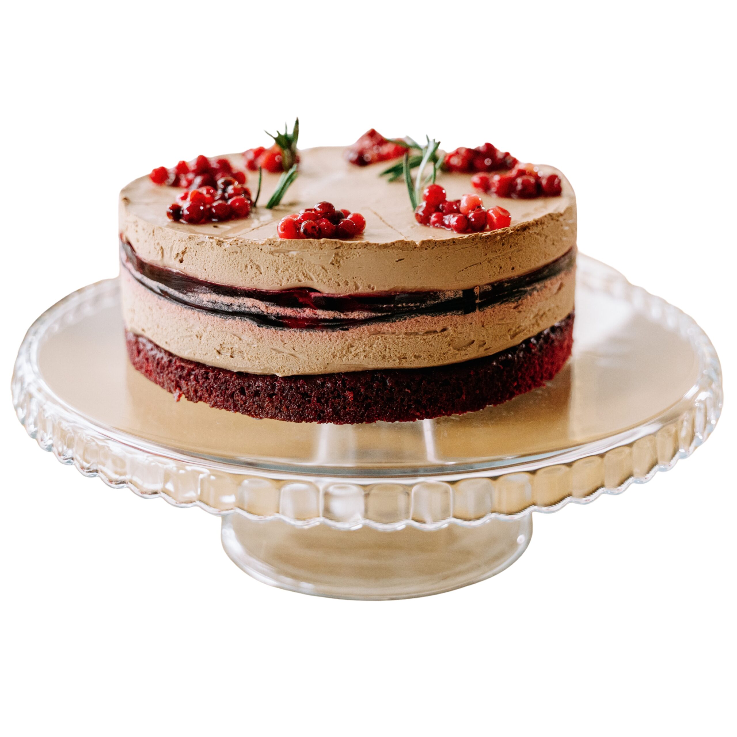 Berry Chocolate Layer Cake with rich chocolate sponge and fresh berry topping available in Lahore