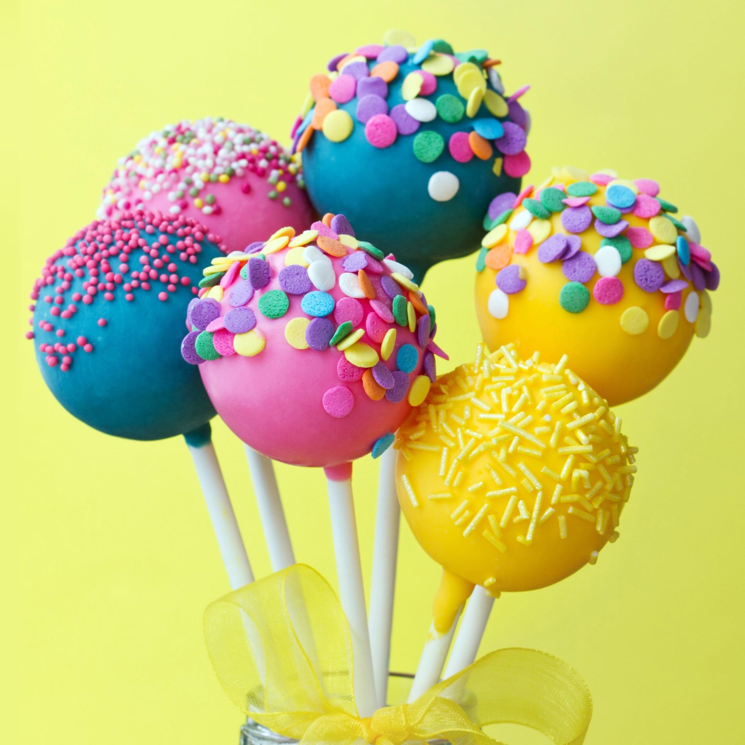 Colorful Cake Pops Bouquet beautifully arranged chocolate coated cake pops with vibrant decorations available in Lahore