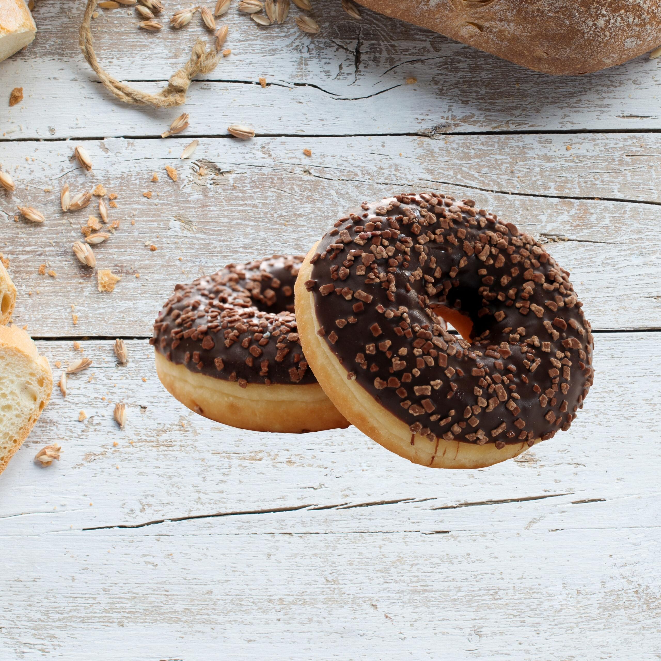 Chocolate Doughnut topped with rich chocolate glaze and sprinkles available in Lahore